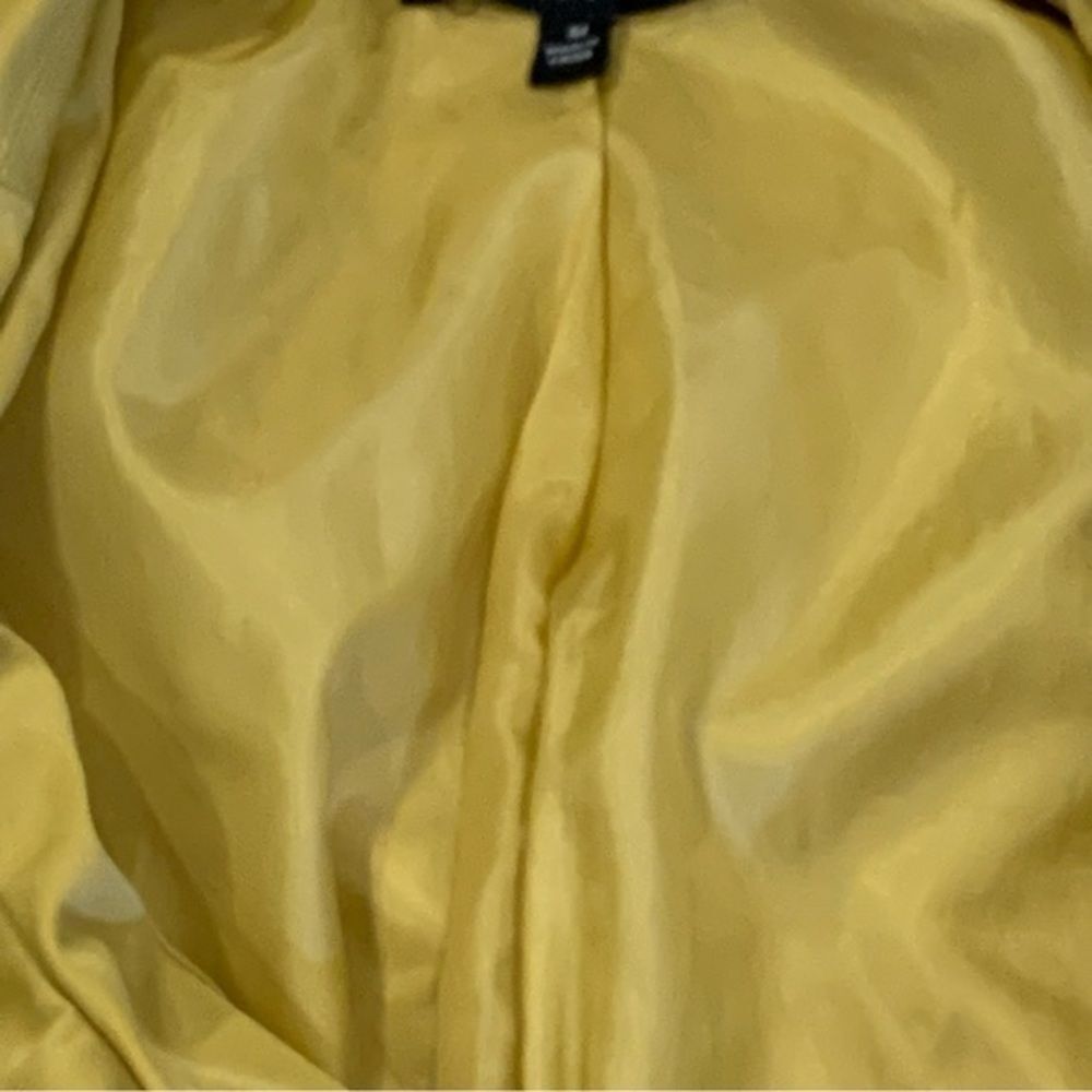 SANDRO Women’s Mustard‎ Yellow Gold Belted Trench Coat Jacket - Picture 7 of 11